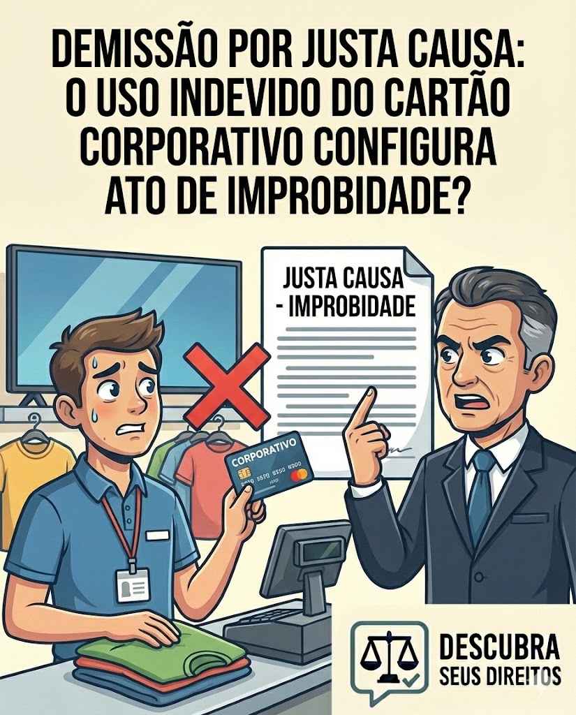 Demissão por justa causa: usar indevidamente o cartão corporativo configura falta grave?