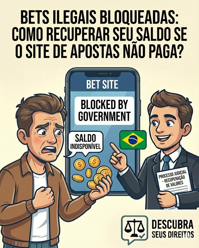 Bets ilegais bloqueadas: como recuperar seu saldo se o site de apostas saiu do ar ou foi derrubado?