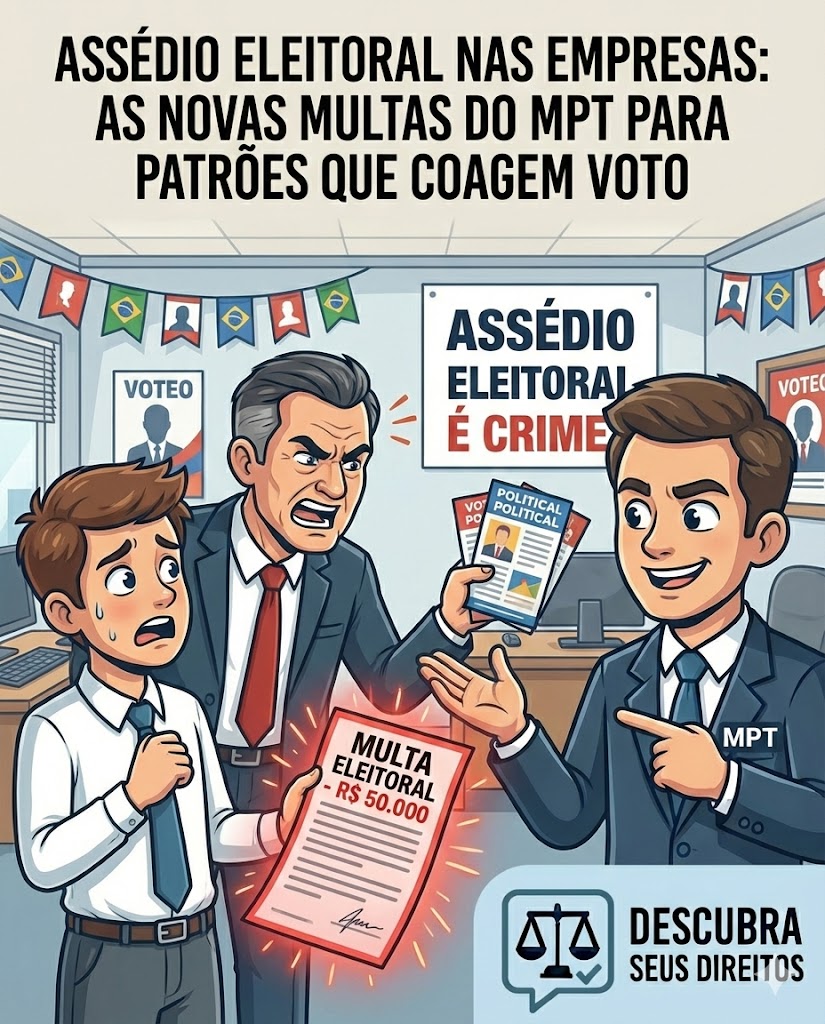 Assédio Eleitoral nas Empresas: quais são as novas multas do MPT e quando o patrão pode ser punido?
