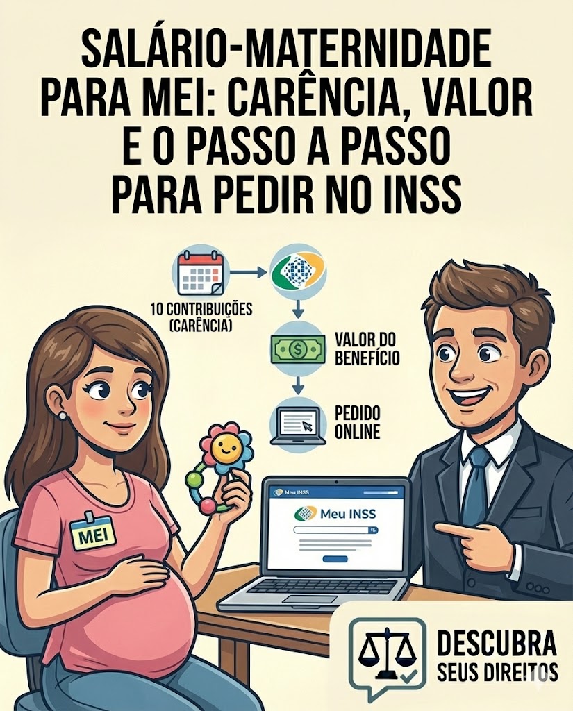Salário-maternidade para MEI em 2026: carência, valor e o passo a passo para pedir no INSS