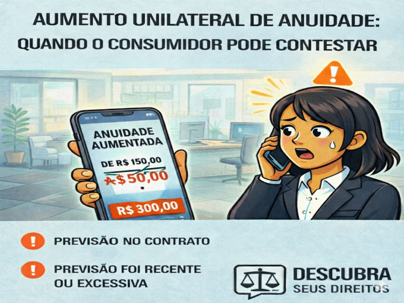 Aumento unilateral de anuidade: quando o consumidor pode contestar