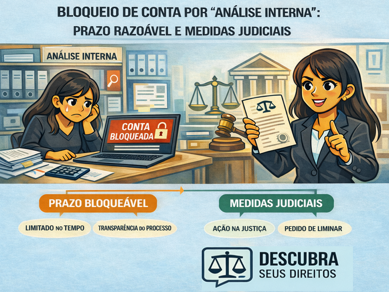 Bloqueio de conta por “análise interna”: prazo razoável e medidas judiciais