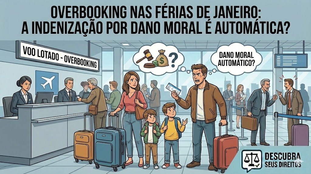 Overbooking nas férias de janeiro: a indenização por dano moral é automática?