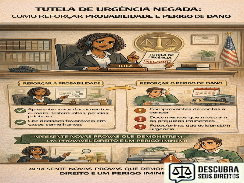 Tutela de urgência negada: como reforçar probabilidade e perigo de dano