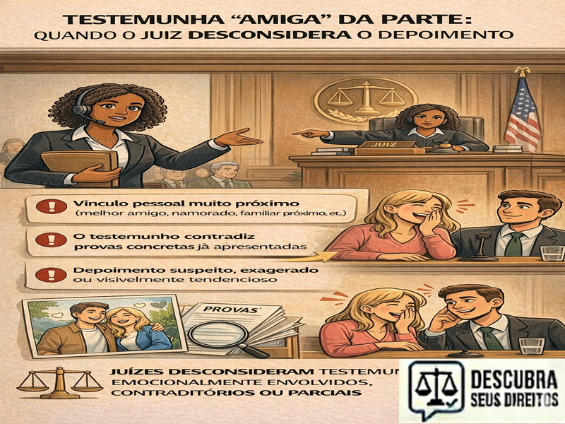 Testemunha “amiga” da parte: quando o juiz desconsidera o depoimento