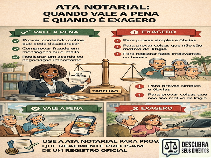 Ata notarial: quando vale a pena e quando é exagero