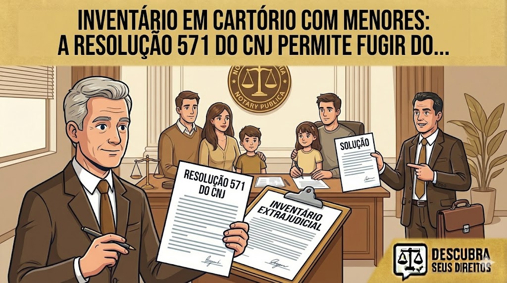 Inventário em cartório com menores: a Resolução 571 do CNJ permite fugir do Judiciário?