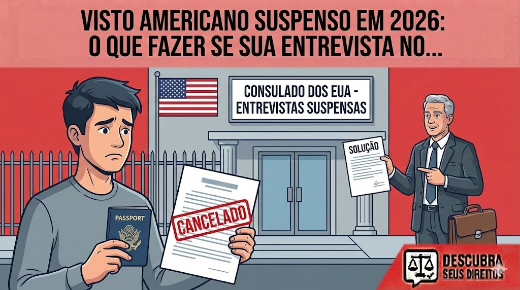 Visto Americano Suspenso em 2026: o que fazer quando a entrevista é cancelada ou o pedido fica em “administrative processing”