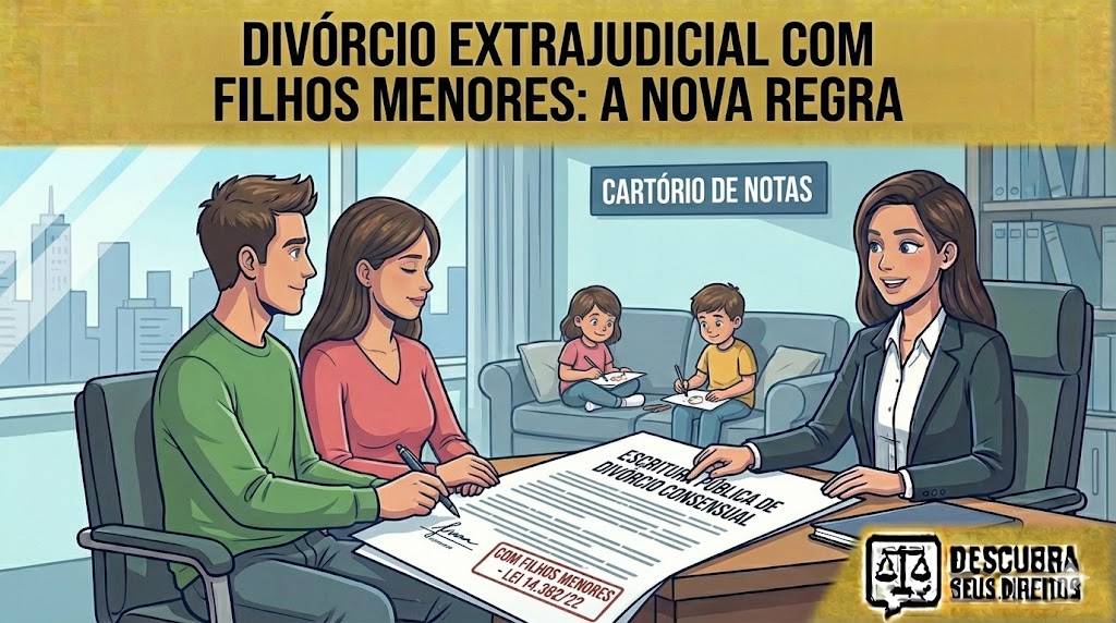 Divórcio Extrajudicial com Filhos Menores: como funciona a nova regra e quais são os limites práticos