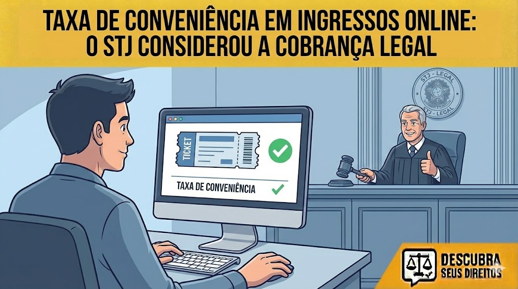 Taxa de conveniência em ingressos online: o STJ considerou a cobrança legal?