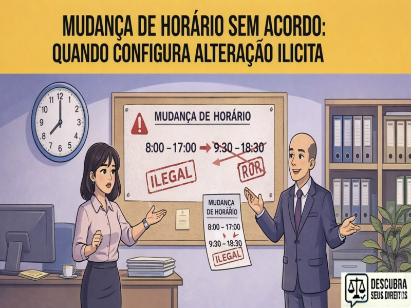 Mudança de horário sem acordo: quando configura alteração ilícita