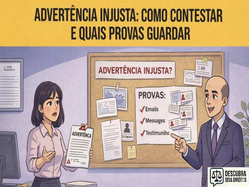 Advertência injusta: como contestar e quais provas guardar