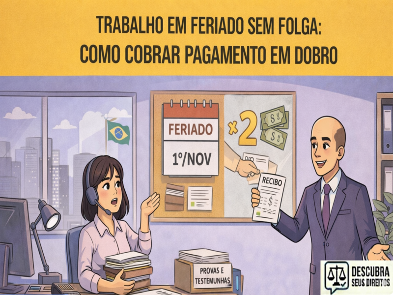 Trabalho em feriado sem folga: como cobrar pagamento em dobro