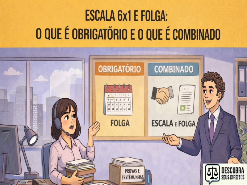 Escala 6x1 e folga: o que é obrigatório e o que é combinado