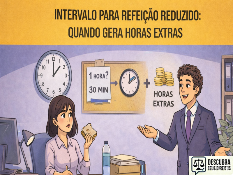 Intervalo para refeição reduzido: quando gera horas extras