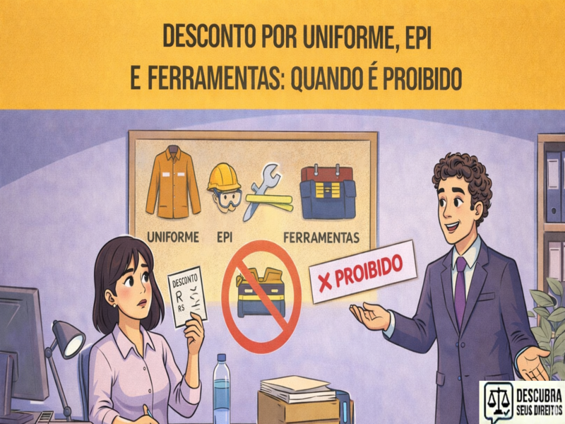 Desconto por uniforme, EPI e ferramentas: quando é proibido