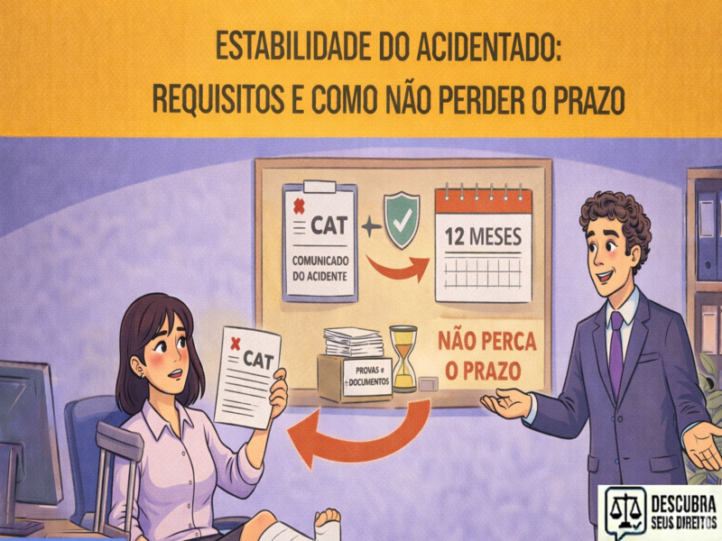Estabilidade do acidentado: requisitos e como não perder o prazo