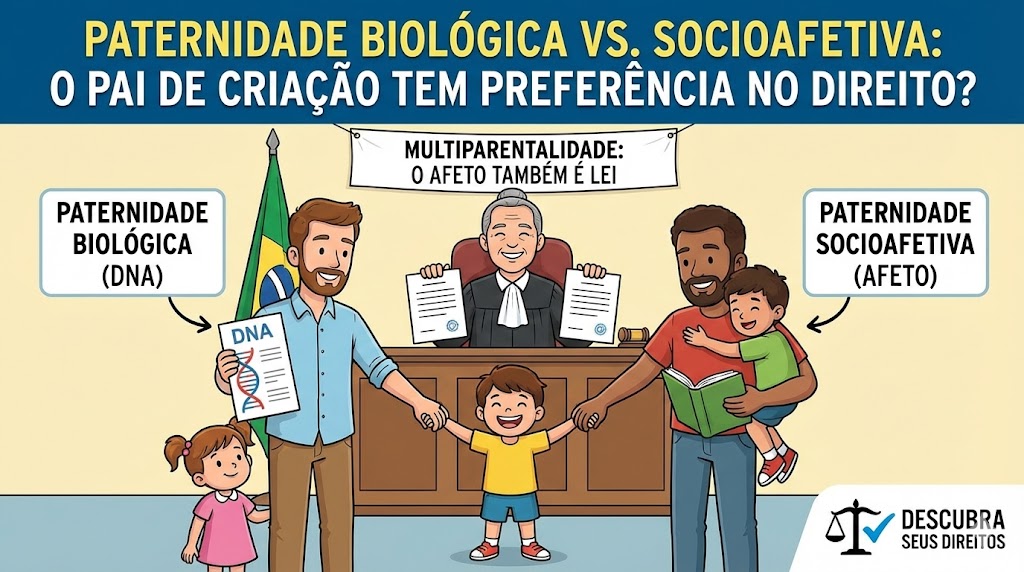 Paternidade biológica vs. socioafetiva: o pai de criação tem preferência no Direito?