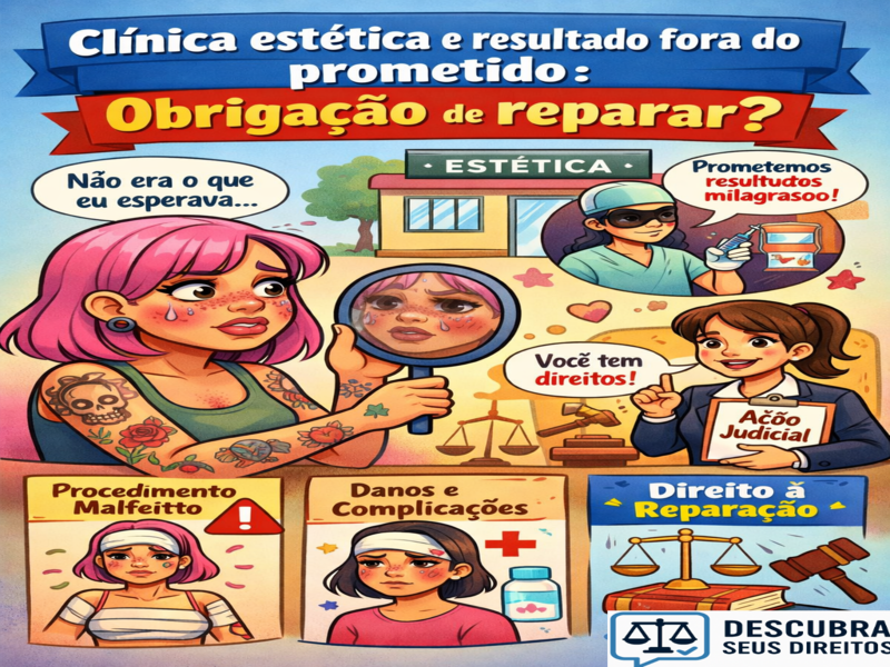 Clínica estética e resultado fora do prometido: quando surge a obrigação de reparar