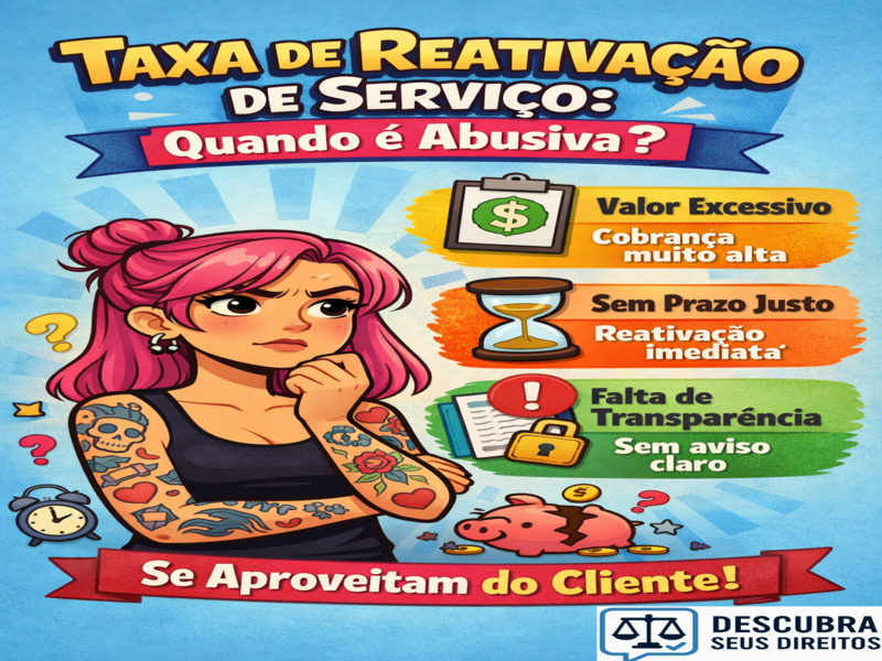 Taxa de reativação de serviço: quando a cobrança se torna abusiva