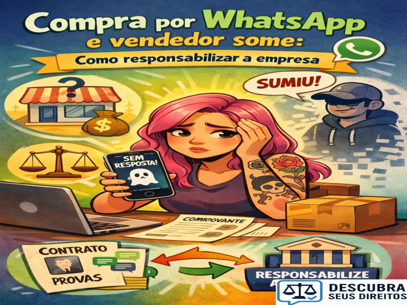 Compra realizada por WhatsApp e desaparecimento do vendedor: como responsabilizar a empresa