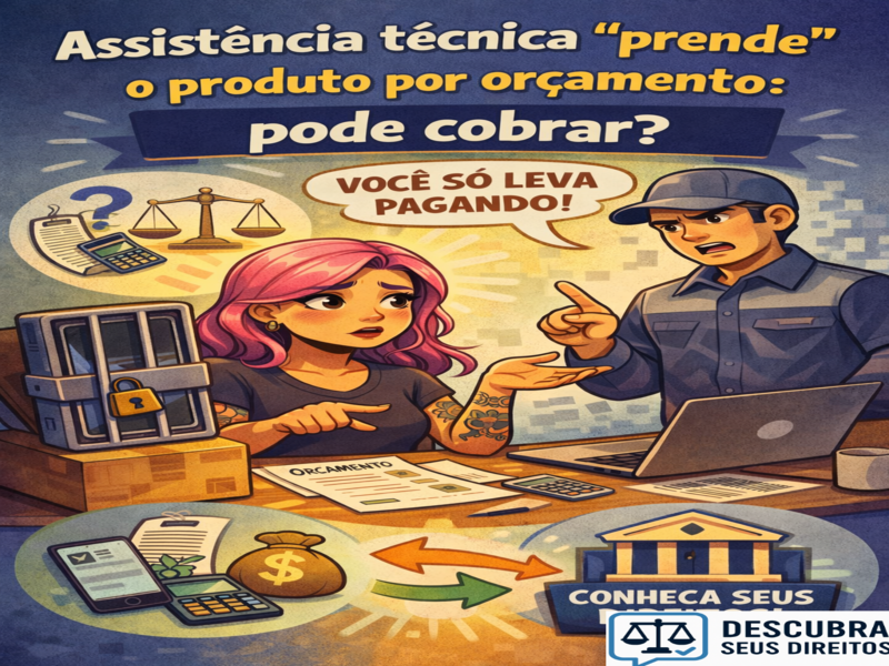 Assistência técnica que “prende” o produto após o orçamento: a cobrança é legítima?