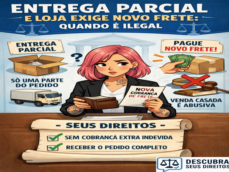Entrega parcial e exigência de novo frete: quando a cobrança é ilegal