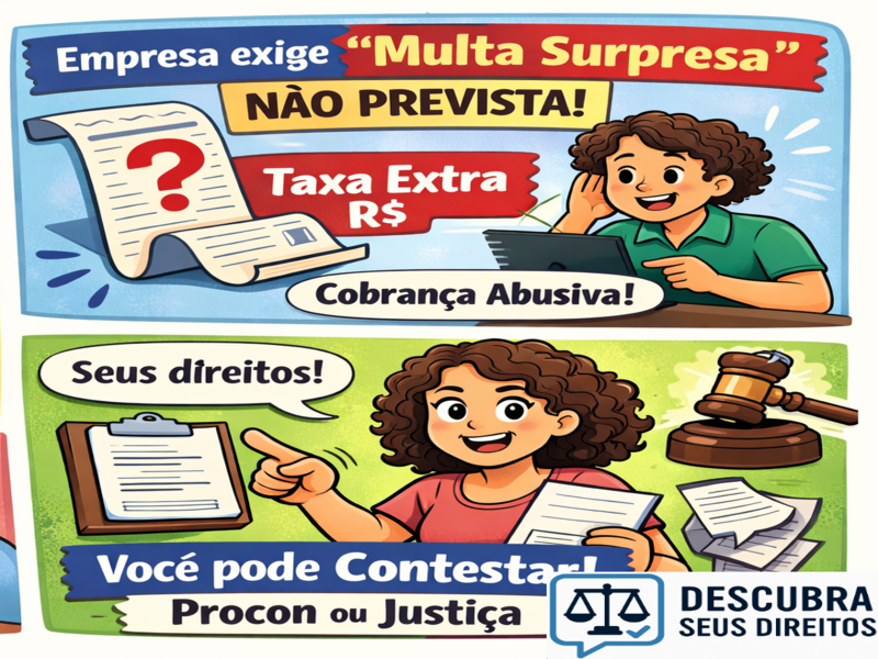 Empresa exige “multa surpresa” não prevista em contrato: validade e formas de contestação