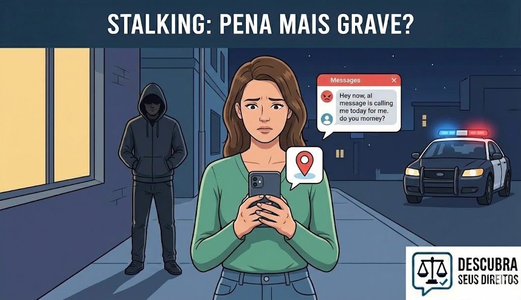 Crime de perseguição (stalking): quando a pena aumenta e por quê