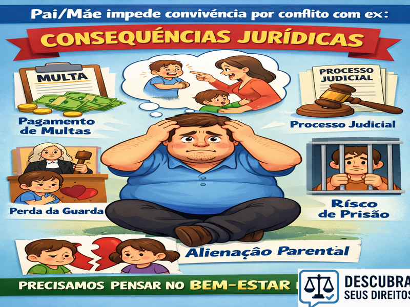 Pai ou mãe impede convivência por conflito com ex: consequências jurídicas