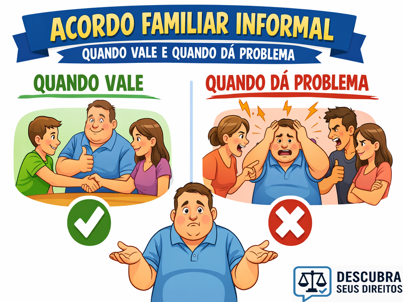 Acordo familiar informal: quando vale e quando dá problema