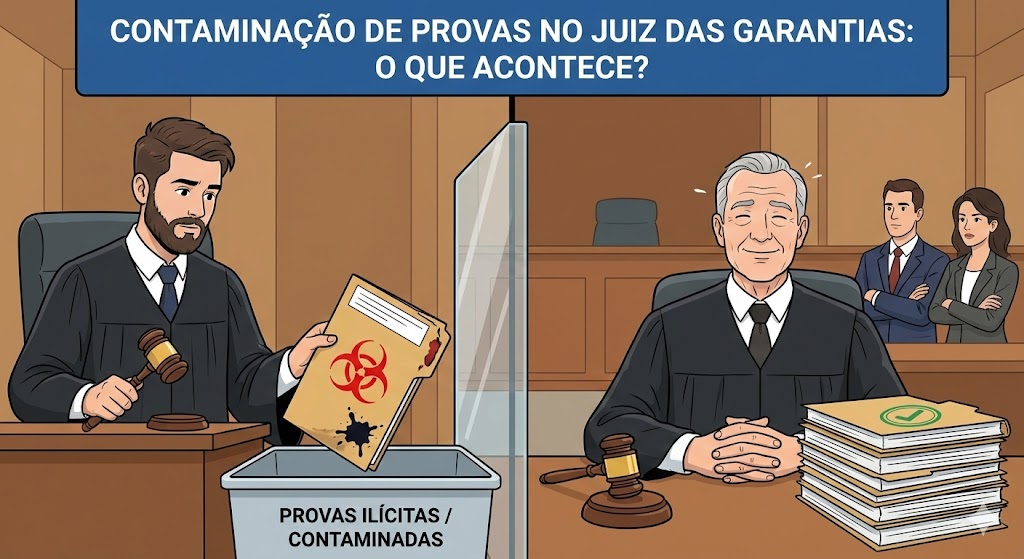 Contaminação de Provas no Juiz das Garantias: o que acontece se o mesmo magistrado atua nas duas fases