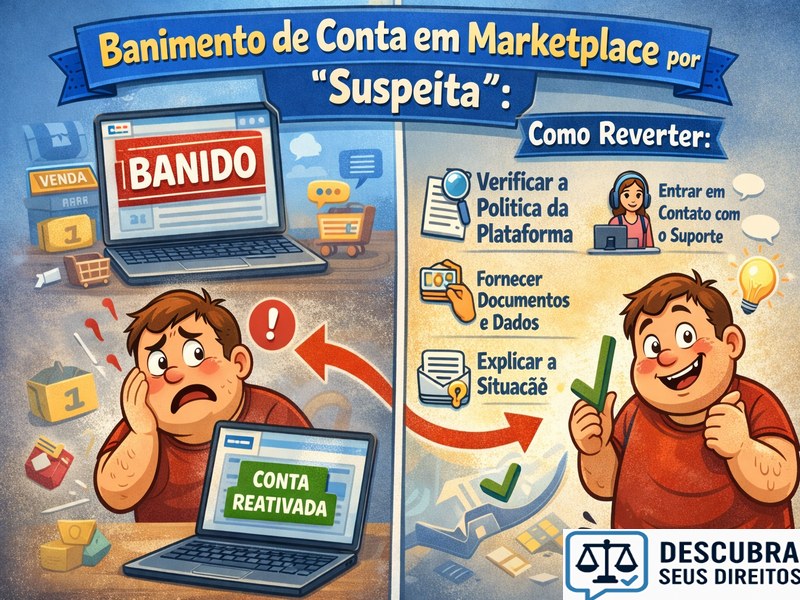 Banimento de conta em marketplace por “suspeita”: como reverter