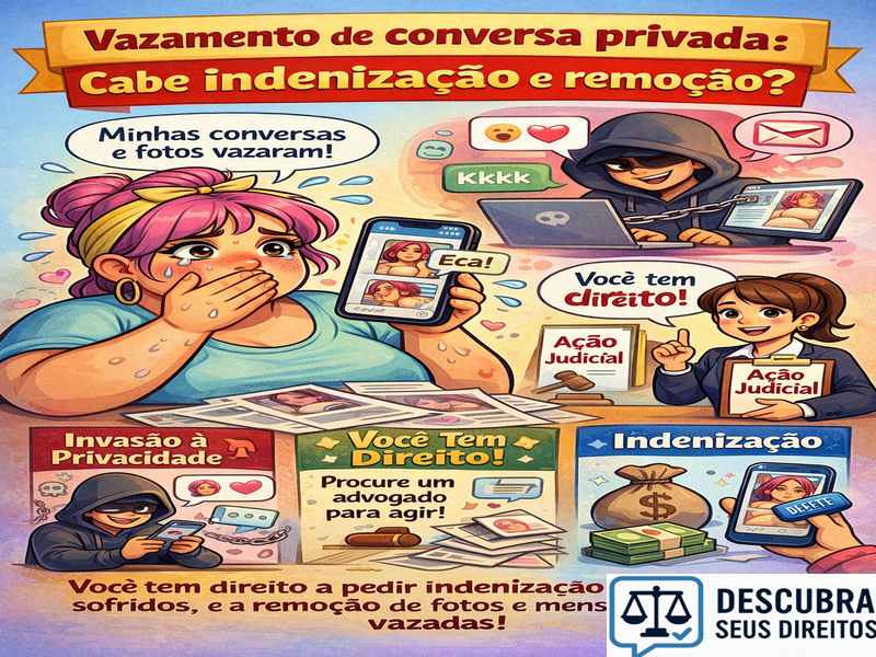Vazamento de conversa privada: cabe indenização e remoção?