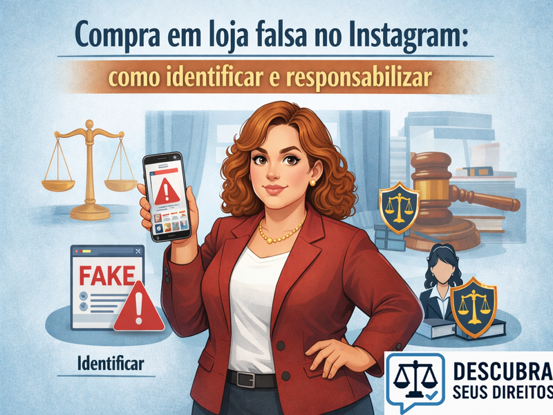 Compra em loja falsa no Instagram: como identificar e responsabilizar