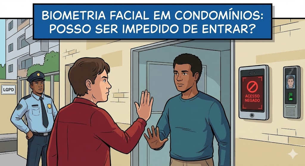 Biometria Facial em Condomínios: o morador pode ser impedido de entrar se se recusar?
