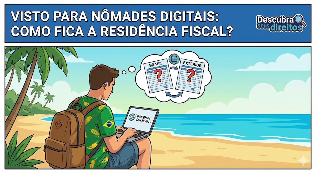 Visto para Nômades Digitais: como fica a residência fiscal de quem trabalha do Brasil para o exterior?
