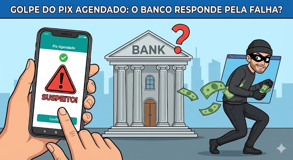 Golpe do “Pix Agendado”: o banco responde se não alertar sobre transação suspeita?