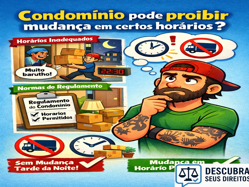 Condomínio pode proibir mudança em certos horários?
