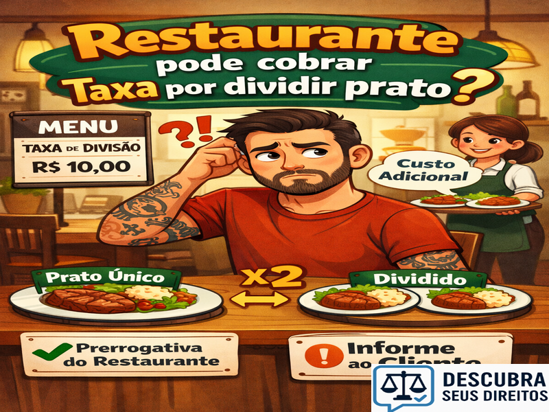 Restaurante pode cobrar taxa por dividir prato?
