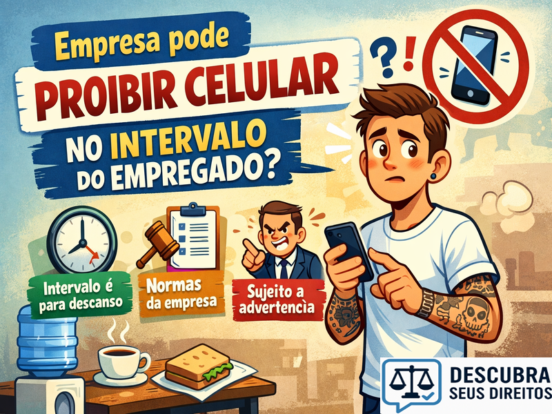 Empresa pode proibir celular no intervalo do empregado?