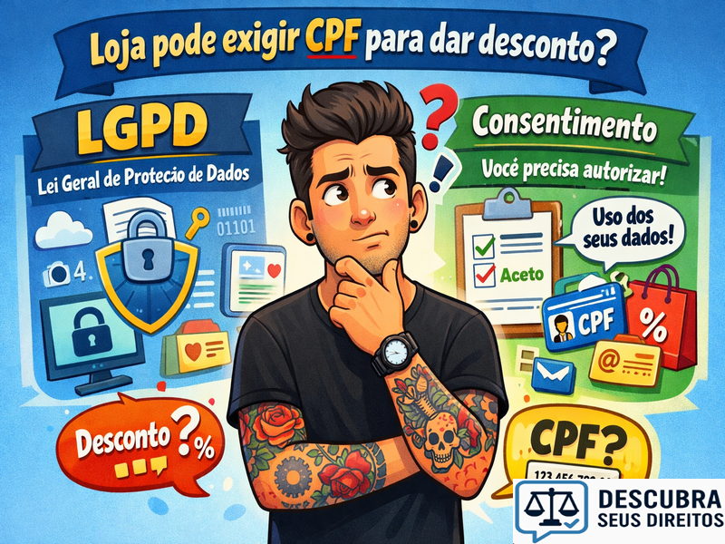 Loja pode exigir CPF para dar desconto? LGPD e consentimento
