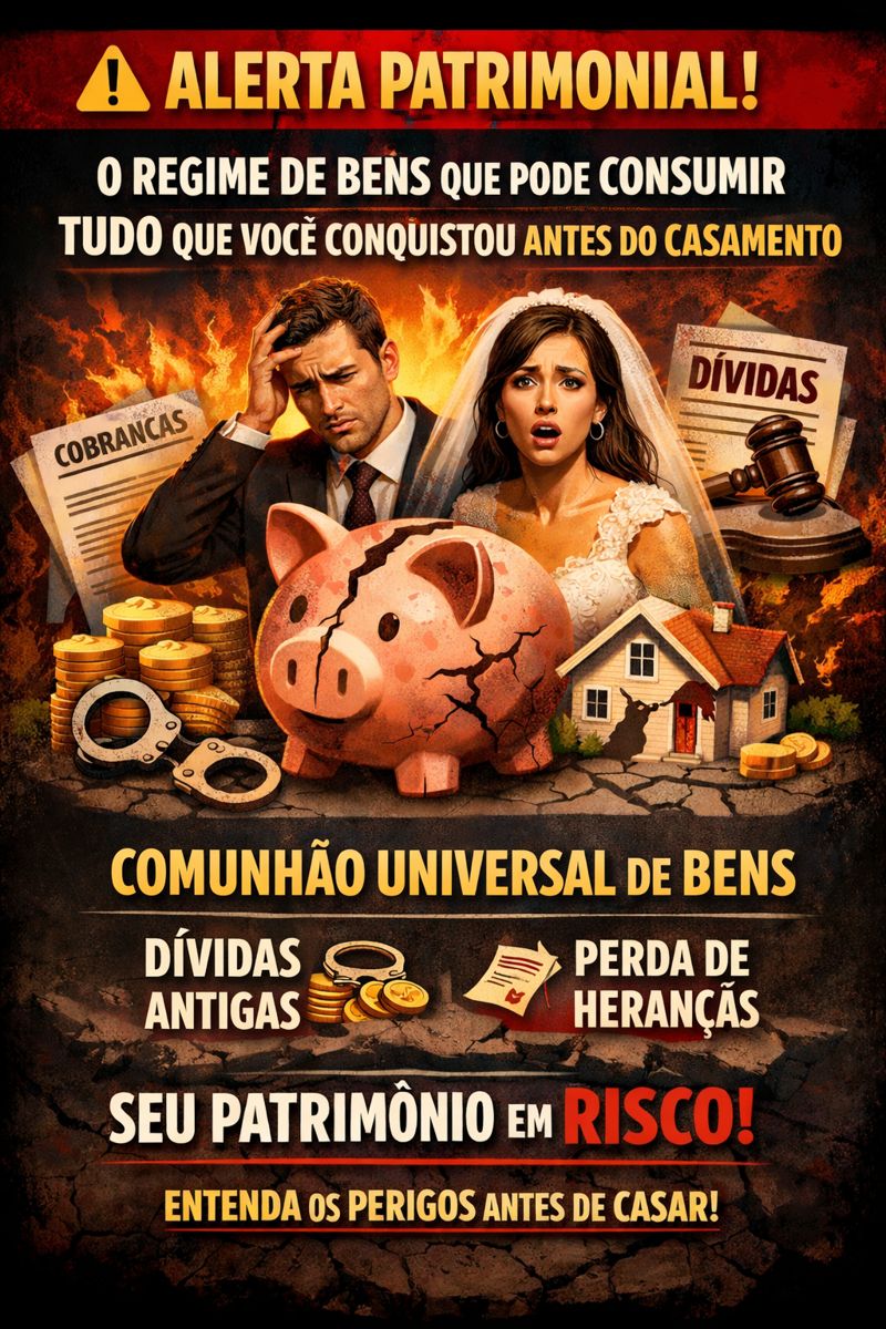Alerta patrimonial: O regime de bens que pode consumir tudo o que você conquistou antes do casamento