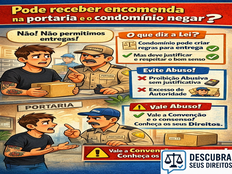Pode receber encomenda na portaria e o condomínio negar? Regras e abuso
