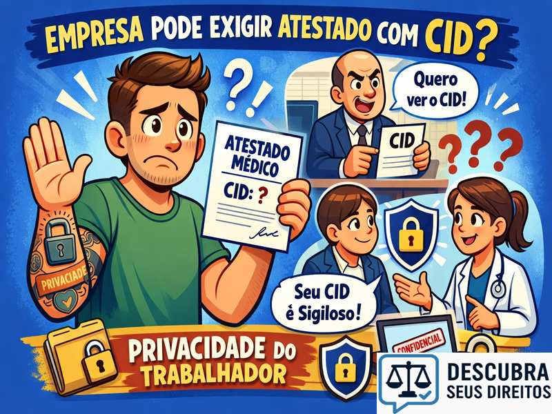 Empresa pode exigir atestado com CID? Privacidade do trabalhador