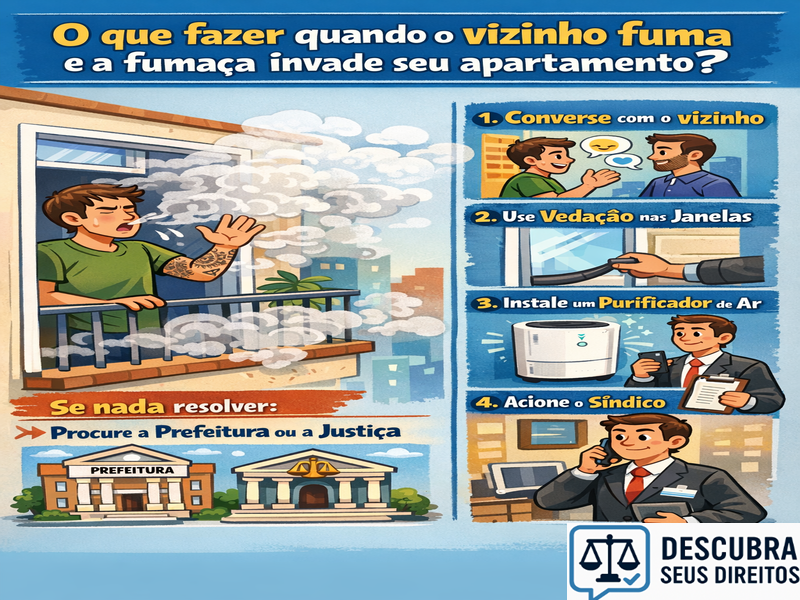 O que fazer quando o vizinho fuma e a fumaça invade seu apartamento?