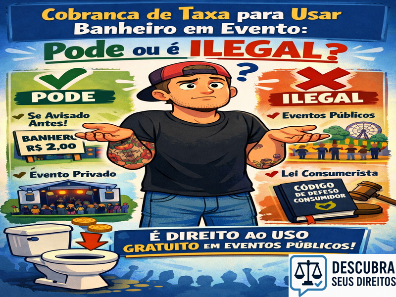 Cobrança de taxa para usar banheiro em evento: pode ou é ilegal?