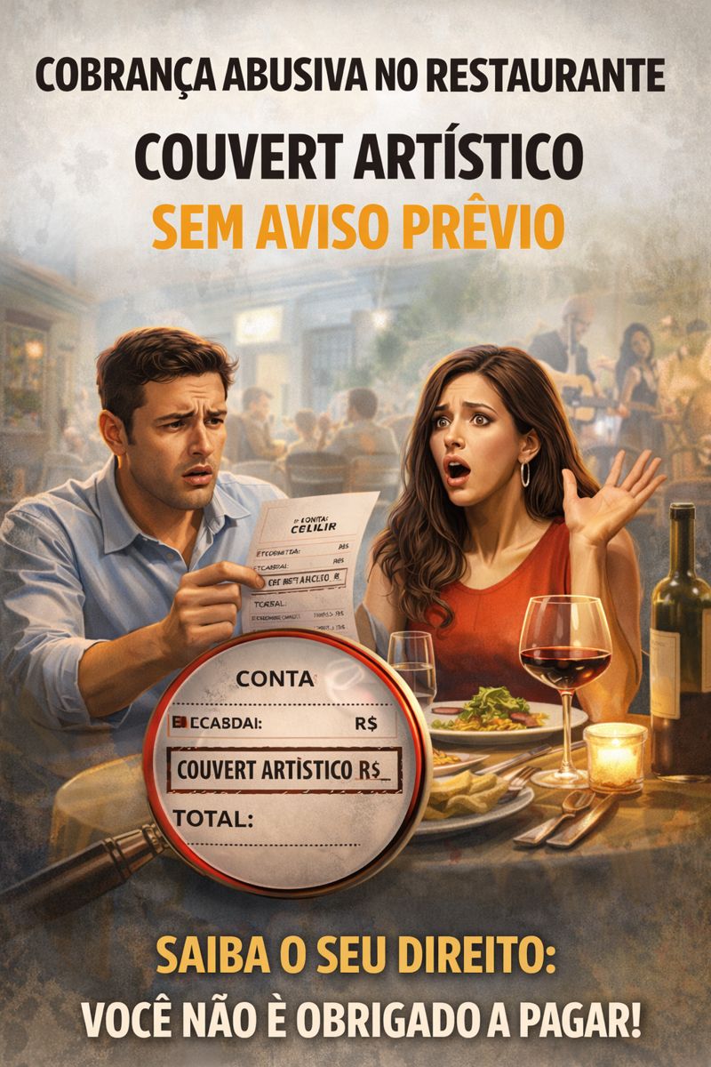 Cobrança abusiva no restaurante: O valor que você está pagando sem precisar