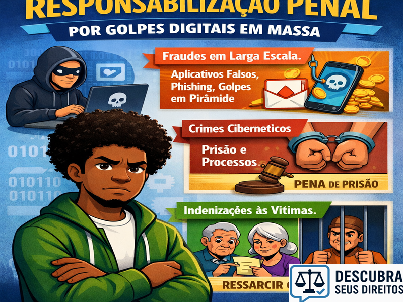 Responsabilização penal por golpes digitais em massa