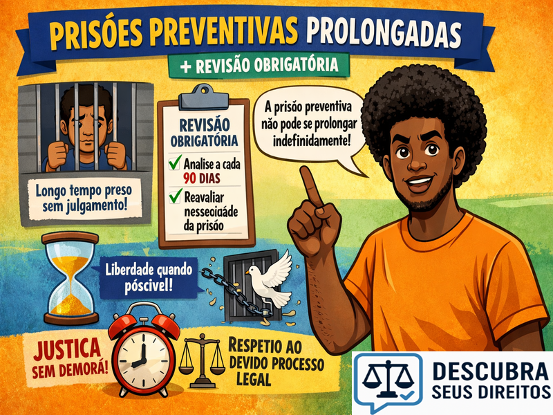 Prisões preventivas prolongadas e revisão obrigatória